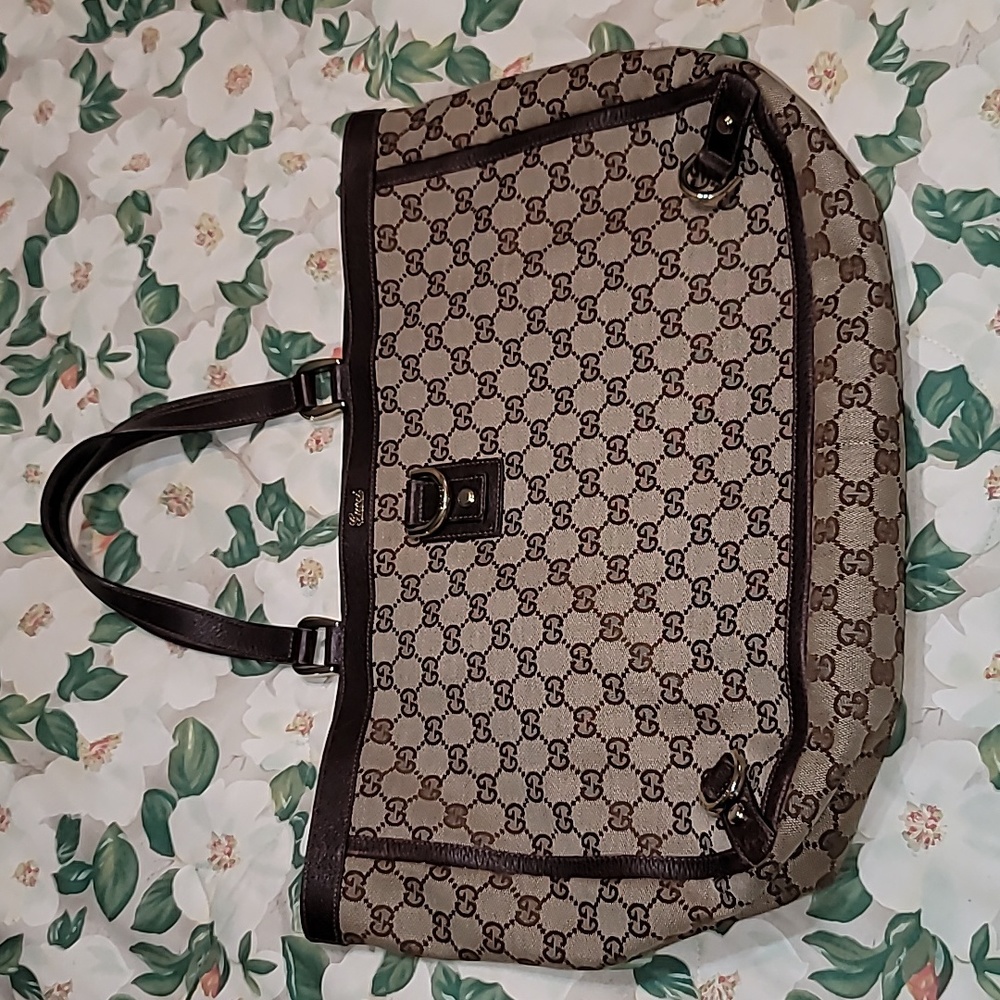 Authentic Gucci GG Canvas Abbey D-Ring Tote Bag - Picture 16 of 16